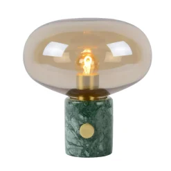 Lampade Da Tavolo-Selezionato da Mazzolaluce Lampada da tavolo design base di marmo verde sfere di vetro