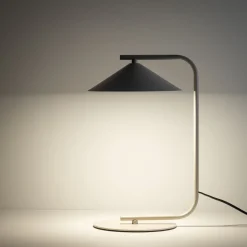 Lampade Da Tavolo-Selezionato da Mazzolaluce Lampada da tavolo design minimal metallo champagne