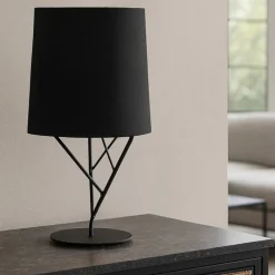 Lampade Da Tavolo-Selezionato da Mazzolaluce Lampada da tavolo design moderna nera per soggiorno