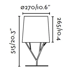 Lampade Da Tavolo-Selezionato da Mazzolaluce Lampada da tavolo design moderna nera per soggiorno