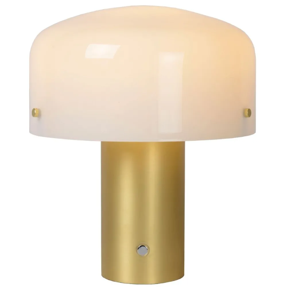 Lampade Da Tavolo-Selezionato da Mazzolaluce Lampada da tavolo design moderna oro vetro bianco touch dimmer