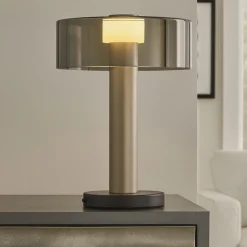 Lampade Da Tavolo-Selezionato da Mazzolaluce Lampada da tavolo design moderna oro sabbiato