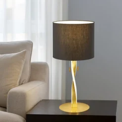 Lampade Da Tavolo-Selezionato da Mazzolaluce Lampada da tavolo design moderna oro nero