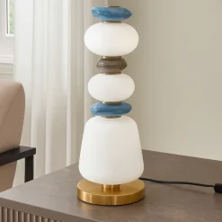Lampade Da Tavolo-Selezionato da Mazzolaluce Lampada da tavolo design moderna vetro porcellana led 3000k