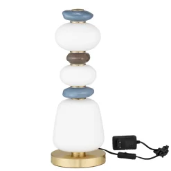Lampade Da Tavolo-Selezionato da Mazzolaluce Lampada da tavolo design moderna vetro porcellana led 3000k