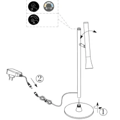 Lampade Da Tavolo-Selezionato da Mazzolaluce Lampada da tavolo design moderna led da 2300k a 4000k dimmerabile