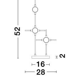 Lampade Da Tavolo-Selezionato da Mazzolaluce Lampada da tavolo design nera e oro led 3000k per soggiorno