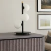 Lampade Da Tavolo-Sforzin Illuminazione Lampada da tavolo dimmerabile sfere vetro bianco pomi' miloox