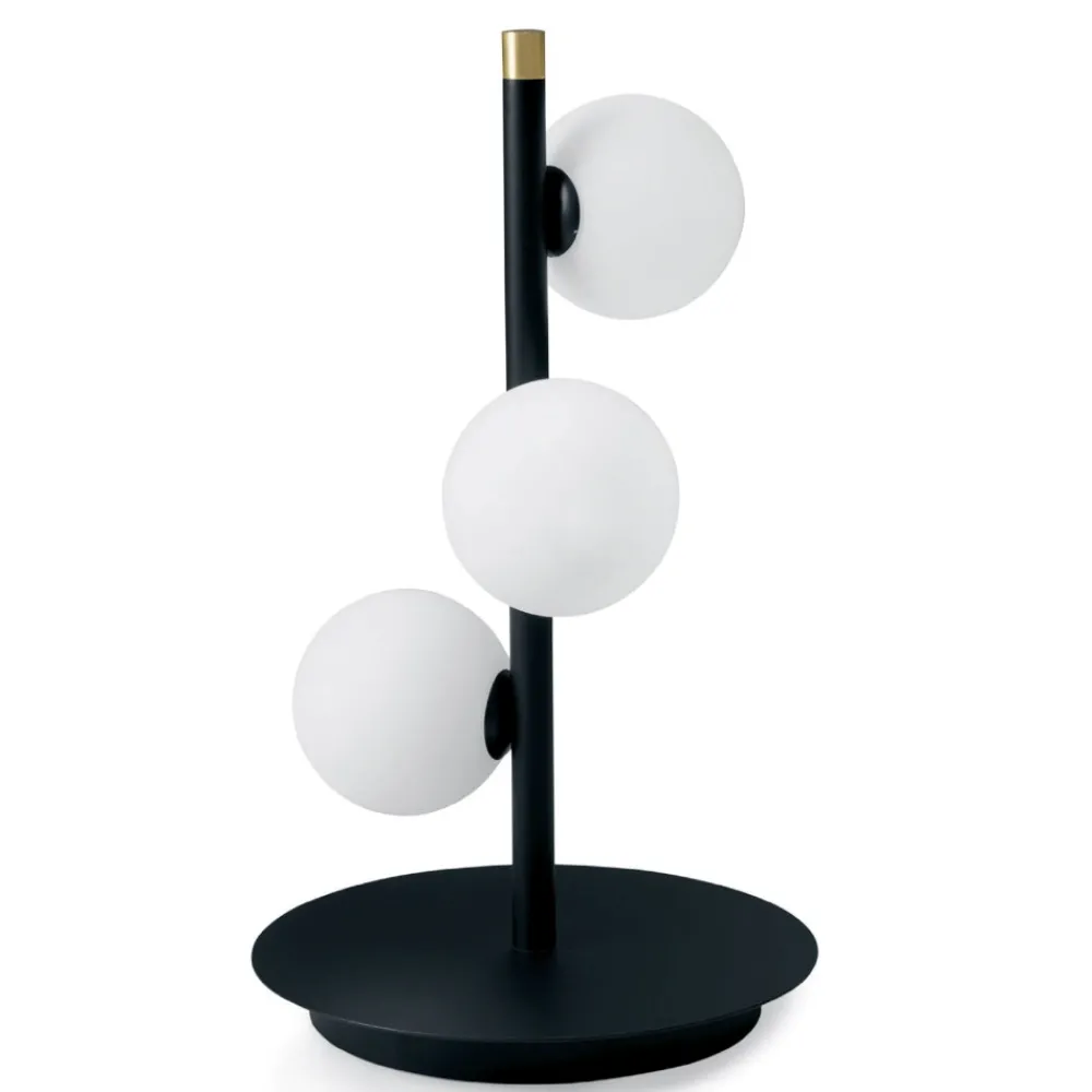 Lampade Da Tavolo-Sforzin Illuminazione Lampada da tavolo dimmerabile sfere vetro bianco pomi' miloox