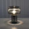 Lampade Da Tavolo-Selezionato da Mazzolaluce Lampada da tavolo fungo in vetro fume design moderno