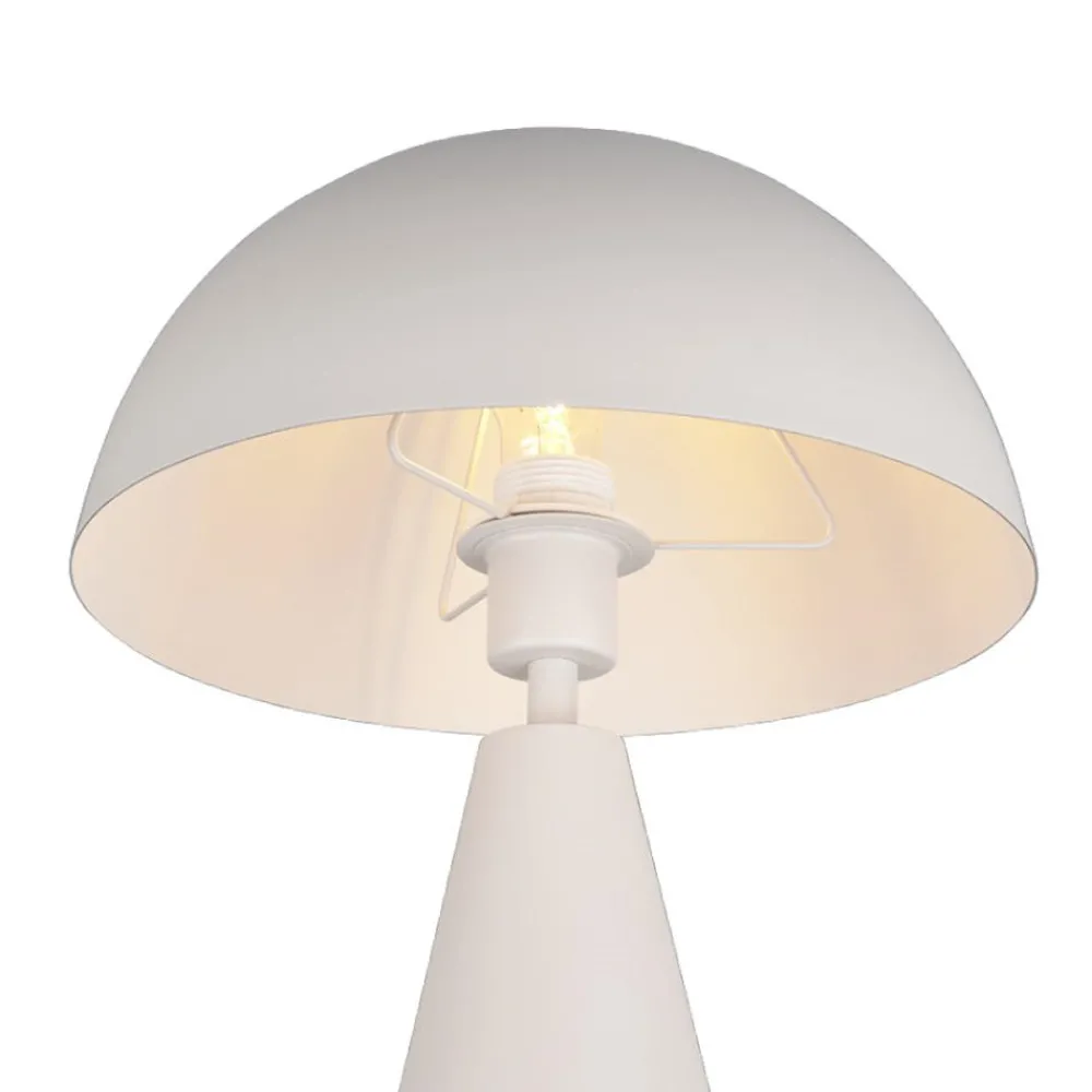 Lampade Da Tavolo-Selezionato da Mazzolaluce Lampada da tavolo grigio chiaro design moderno tonda