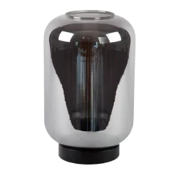 Lampade Da Tavolo-Selezionato da Mazzolaluce Lampada da tavolo in vetro fume trasparente per soggiorno