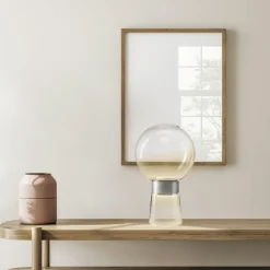Lampade Da Tavolo-Miloox Lampada da tavolo in vetro jotto design moderna