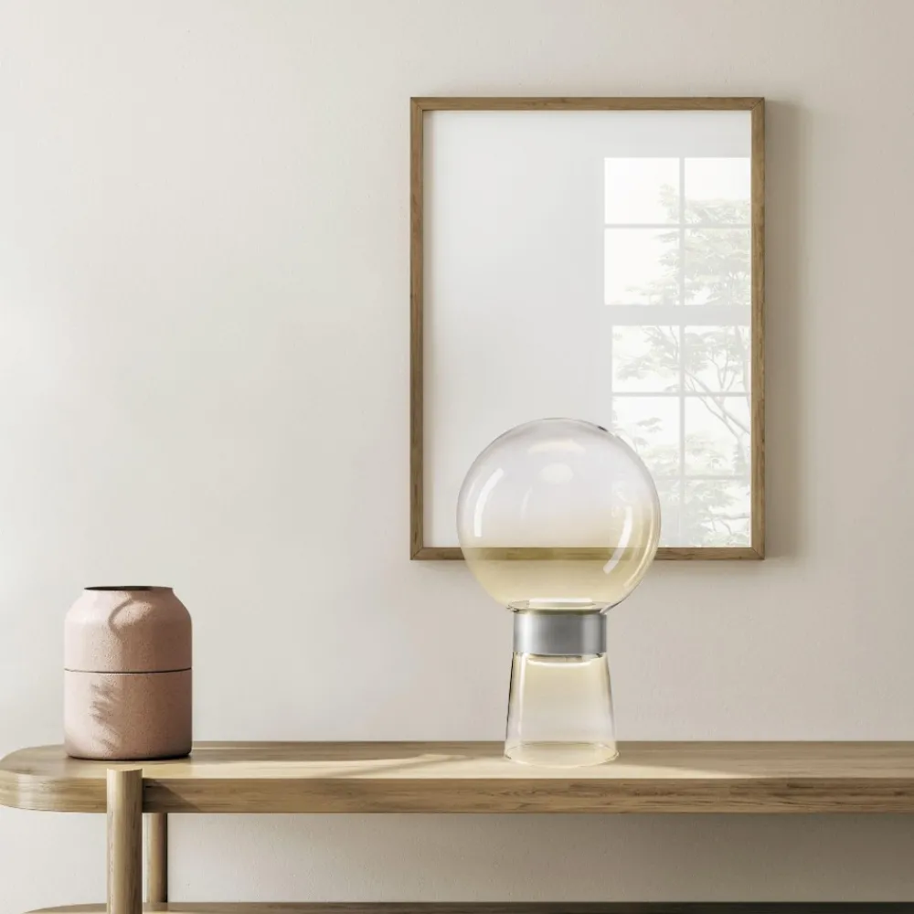 Lampade Da Tavolo-Miloox Lampada da tavolo in vetro jotto design moderna
