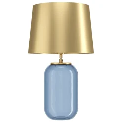 Lampade Da Tavolo-Eglo Lampada da tavolo in vetro ottanio per salotto cuite