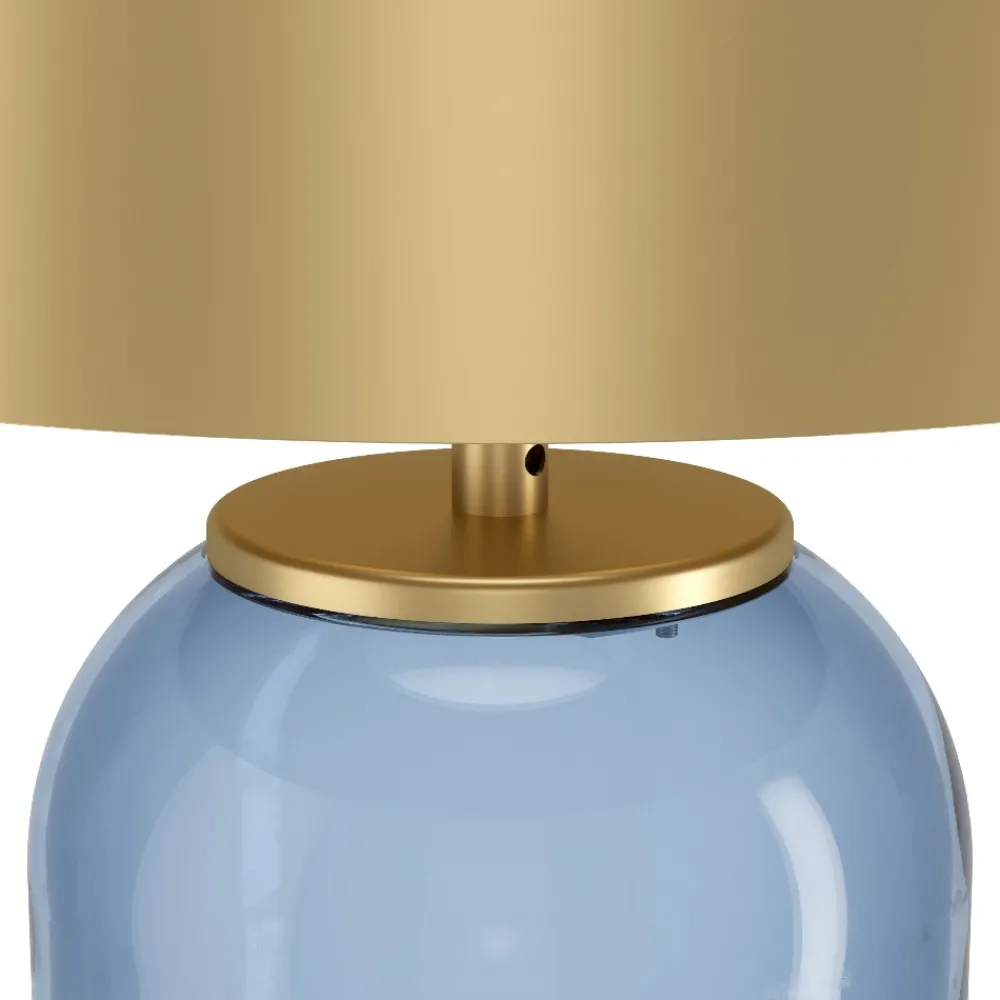 Lampade Da Tavolo-Eglo Lampada da tavolo in vetro ottanio per salotto cuite