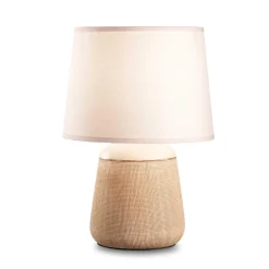 Lampade Da Tavolo-Ideal Lux Lampada da tavolo kali'-2 tl1 ceramica paralume rosa chiaro