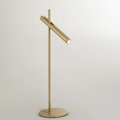 Lampade Da Tavolo-Perenz Illuminazione Lampada da tavolo led design moderna oro spazzolato sniper perenz