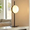 Lampade Da Tavolo-Selezionato da Mazzolaluce Lampada da tavolo led 3000k nero oro stile contemporaneo
