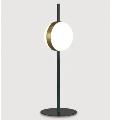 Lampade Da Tavolo-Selezionato da Mazzolaluce Lampada da tavolo led 3000k nero oro stile contemporaneo