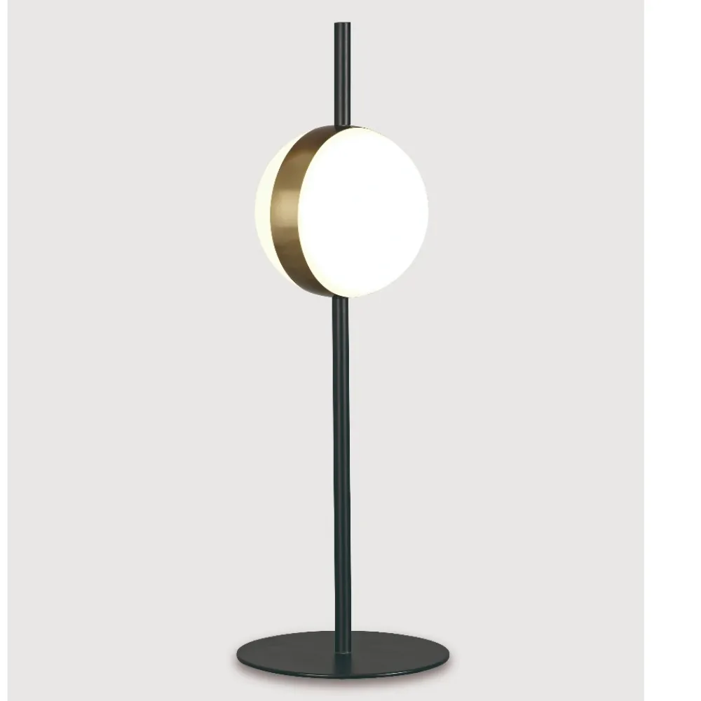 Lampade Da Tavolo-Selezionato da Mazzolaluce Lampada da tavolo led 3000k nero oro stile contemporaneo