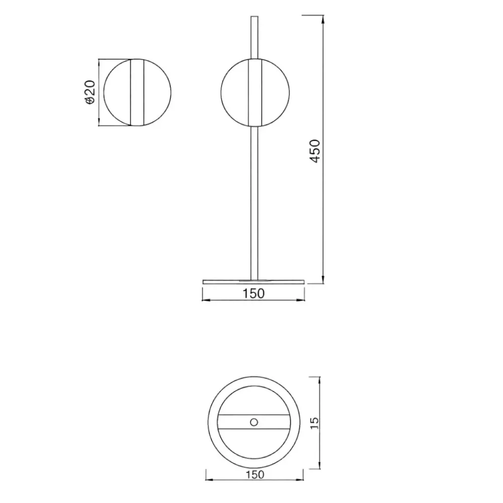 Lampade Da Tavolo-Selezionato da Mazzolaluce Lampada da tavolo led 3000k nero oro stile contemporaneo