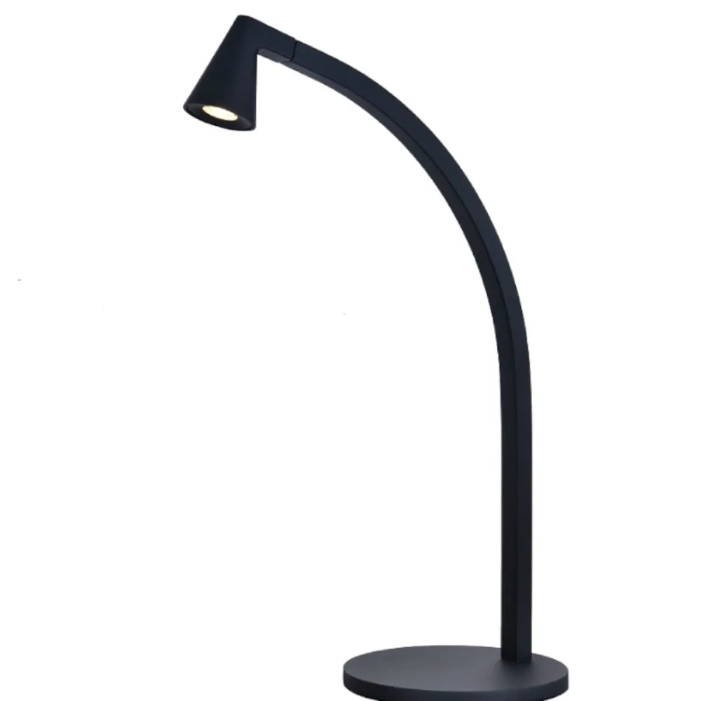 Lampade Da Tavolo-Selezionato da Mazzolaluce Lampada da tavolo led nera design minimale per scrivania