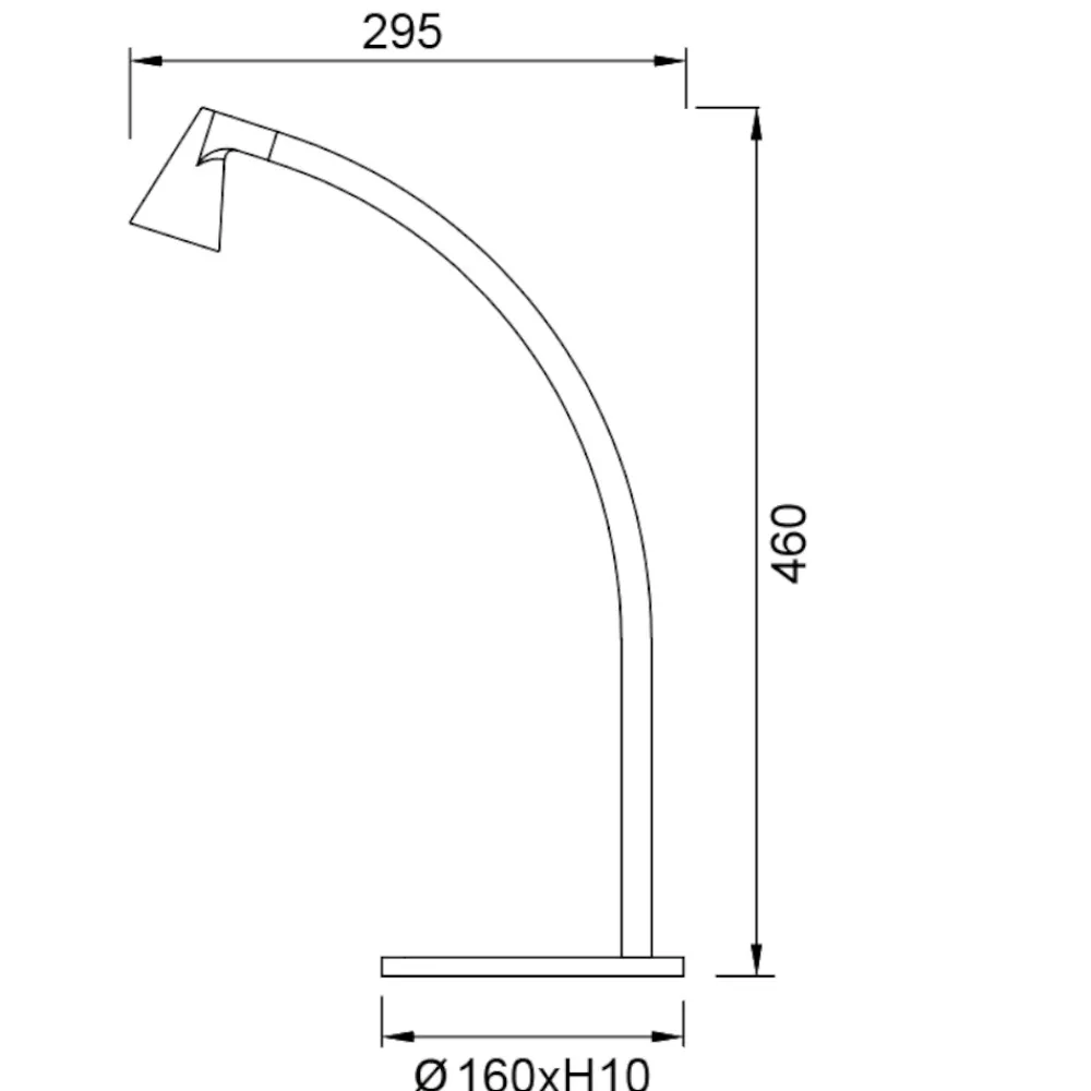 Lampade Da Tavolo-Selezionato da Mazzolaluce Lampada da tavolo led nera design minimale per scrivania