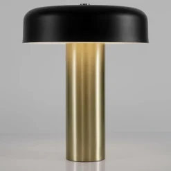 Lampade Da Tavolo-Selezionato da Mazzolaluce Lampada da tavolo led 18w 3000k oro nero design moderna