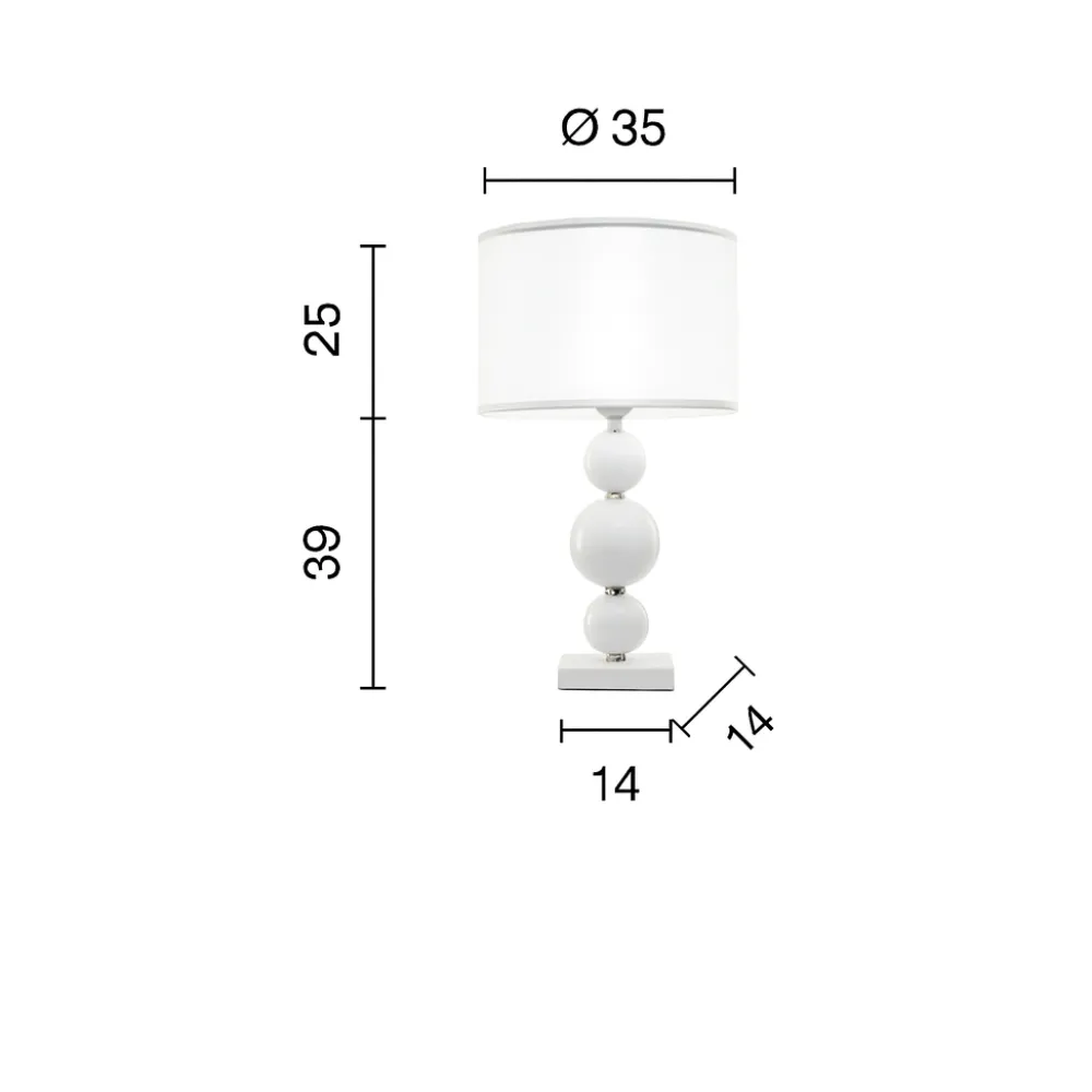 Lampade Da Tavolo-Ondaluce Lampada da tavolo lg tebe per salotto classico cromo