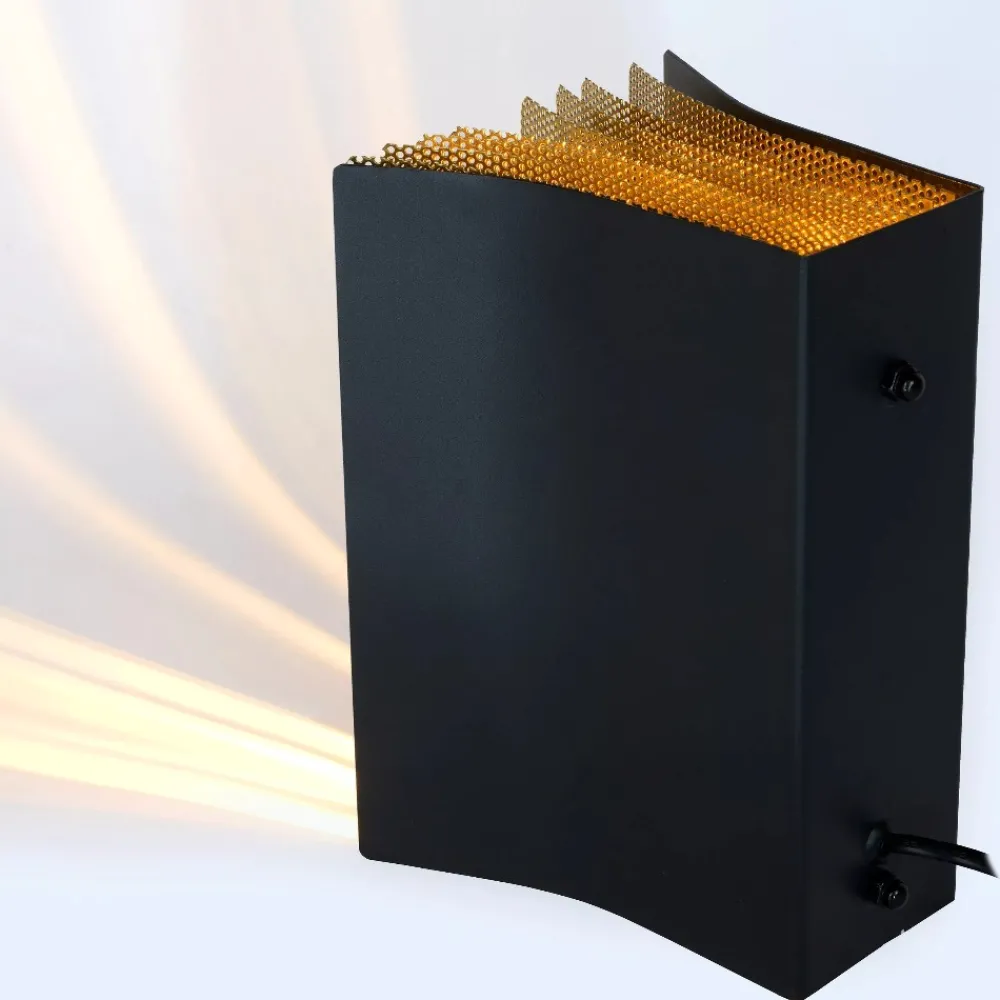 Lampade Da Tavolo-Selezionato da Mazzolaluce Lampada da tavolo libro di metallo nero oro