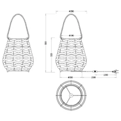 Lampade Da Tavolo-Selezionato da Mazzolaluce Lampada da tavolo marrone con paralume legno naturale
