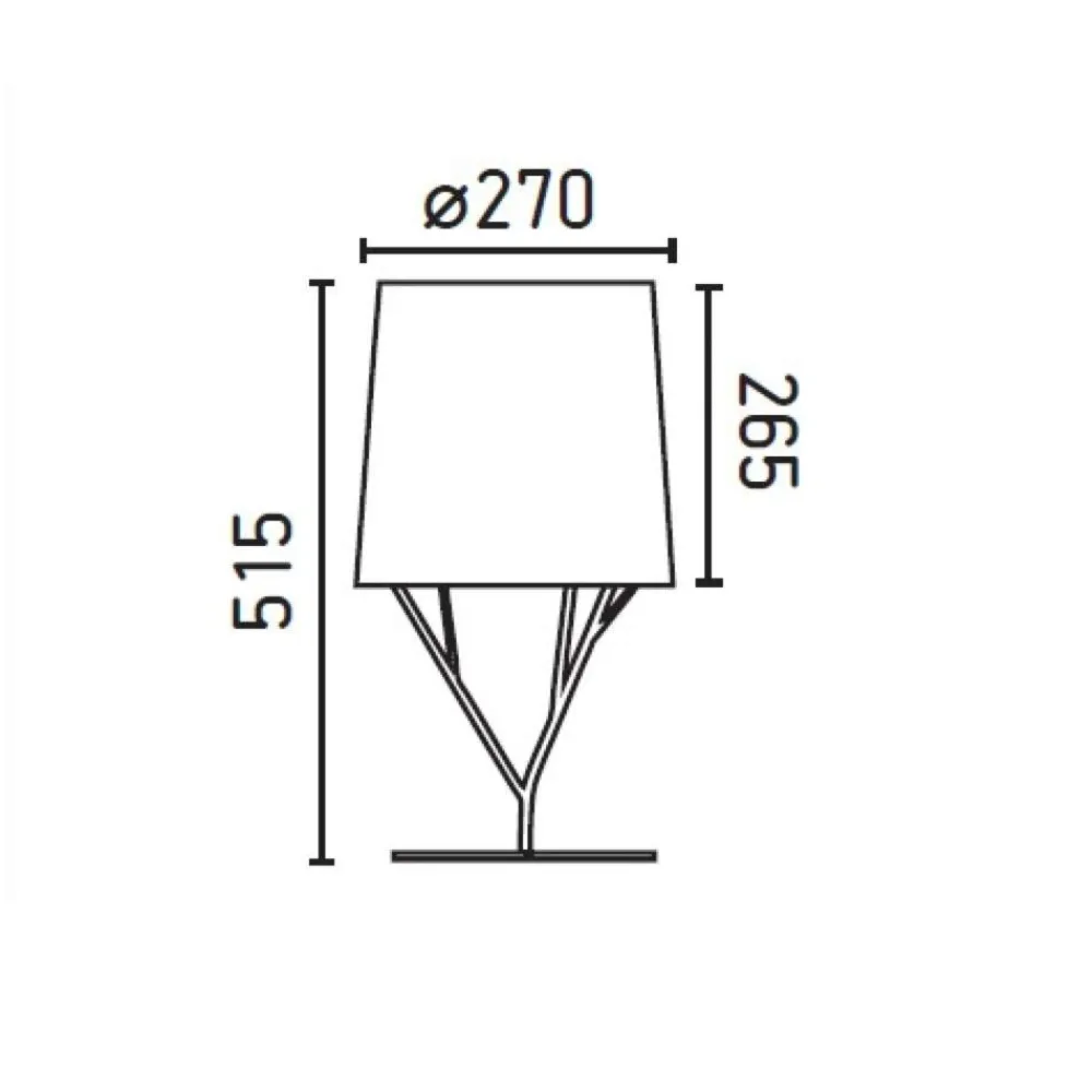 Lampade Da Tavolo-Selezionato da Mazzolaluce Lampada da tavolo moderna bianca paralume tessuto