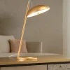 Lampade Da Tavolo-Selezionato da Mazzolaluce Lampada da tavolo moderna foglia oro led 3000k dimmerabile