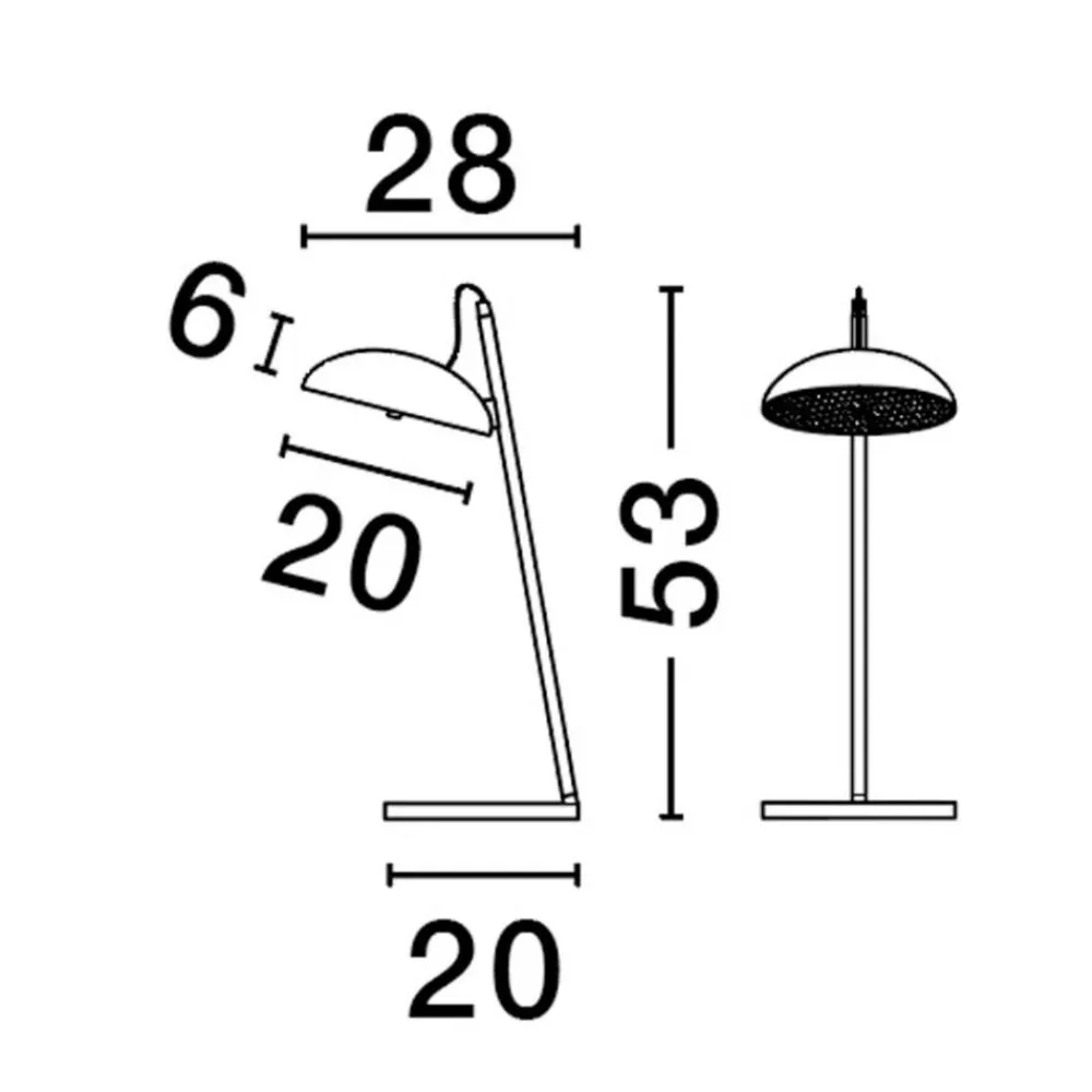 Lampade Da Tavolo-Selezionato da Mazzolaluce Lampada da tavolo moderna foglia oro led 3000k dimmerabile
