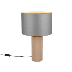 Lampade Da Tavolo-Selezionato da Mazzolaluce Lampada da tavolo moderna h30 paralume grigio