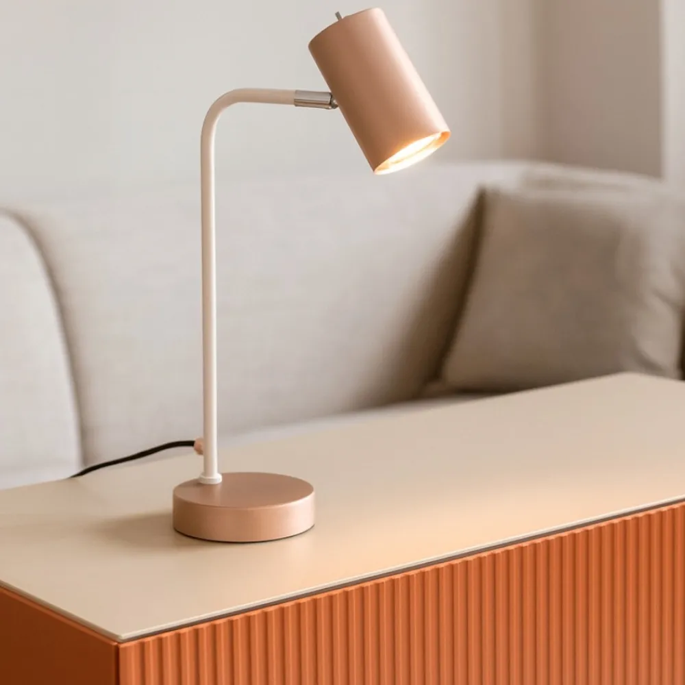 Lampade Da Tavolo-Selezionato da Mazzolaluce Lampada da tavolo moderna marrone orientabile
