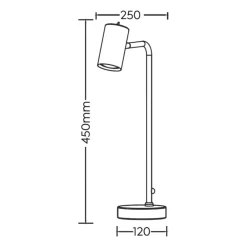 Lampade Da Tavolo-Selezionato da Mazzolaluce Lampada da tavolo moderna marrone orientabile