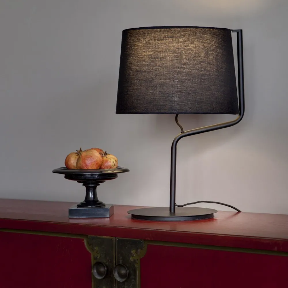 Lampade Da Tavolo-Selezionato da Mazzolaluce Lampada da tavolo moderna nera per soggiorno