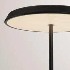 Lampade Da Tavolo-Selezionato da Mazzolaluce Lampada da tavolo moderna nera effetto legno led 3000k