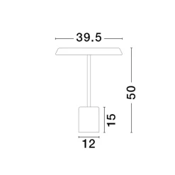 Lampade Da Tavolo-Selezionato da Mazzolaluce Lampada da tavolo moderna nera effetto legno led 3000k