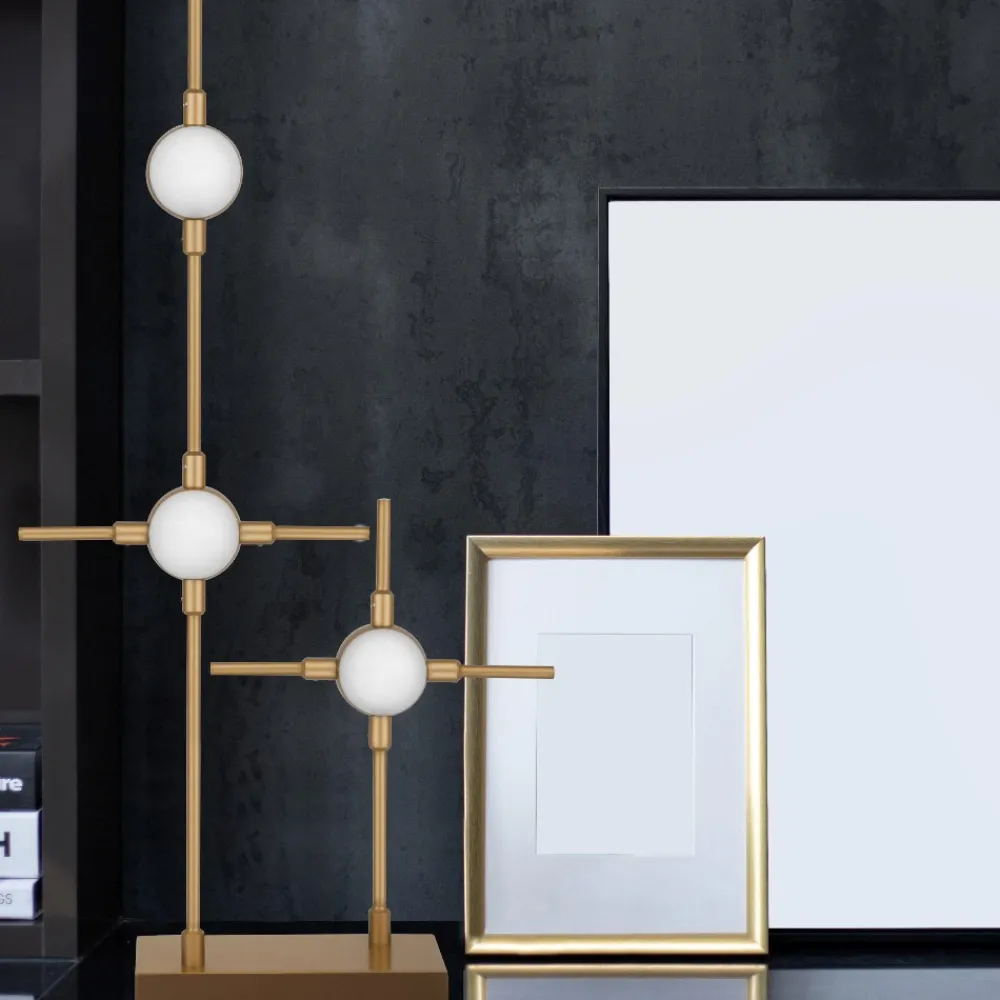 Lampade Da Tavolo-Selezionato da Mazzolaluce Lampada da tavolo moderna oro led 9w 3000k