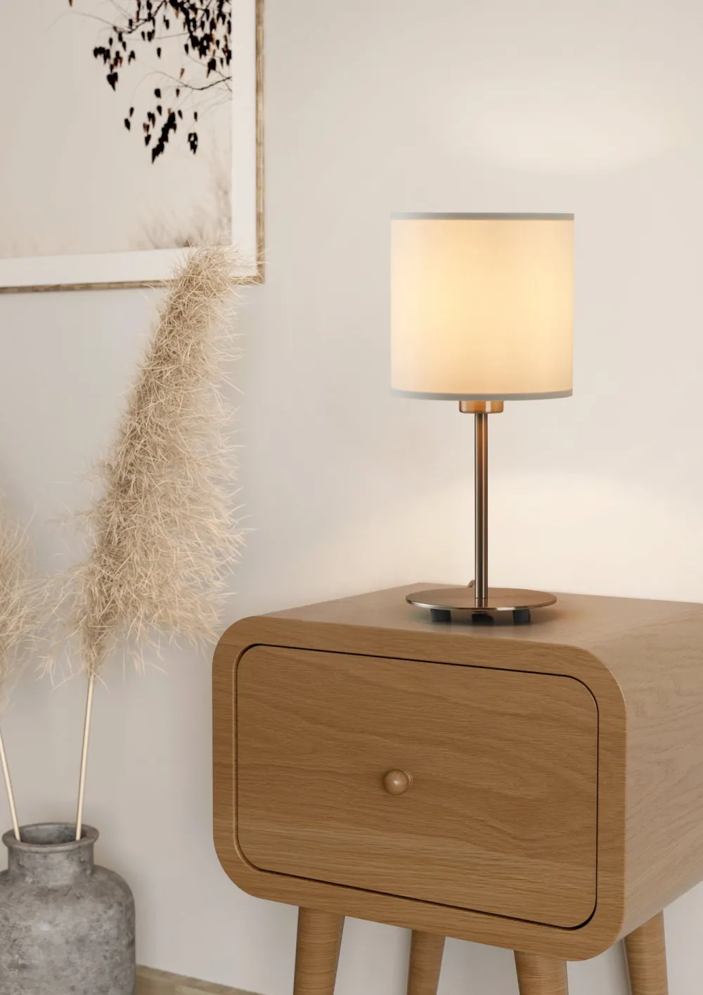 Lampade Da Tavolo-Eglo Lampada da tavolo moderna pasteri