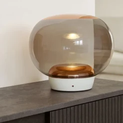 Lampade Da Tavolo-Stilnovo Lampada da tavolo moderna vetro rame le mariee
