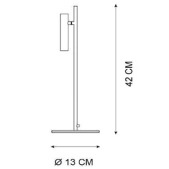 Lampade Da Tavolo-Selezionato da Mazzolaluce Lampada da tavolo nera da lettura design moderna led 3000k