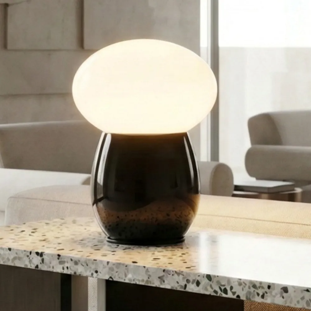 Lampade Da Tavolo-Fabas Luce Lampada da tavolo nera design moderna freddy