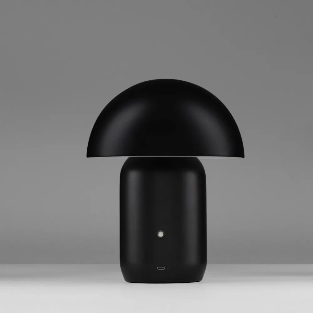 Lampade Da Tavolo-Selezionato da Mazzolaluce Lampada da tavolo nera led 3000k usb ricaricabile