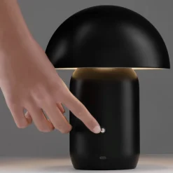 Lampade Da Tavolo-Selezionato da Mazzolaluce Lampada da tavolo nera led 3000k usb ricaricabile