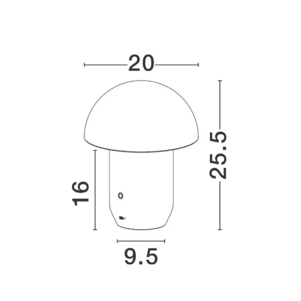Lampade Da Tavolo-Selezionato da Mazzolaluce Lampada da tavolo nera led 3000k usb ricaricabile