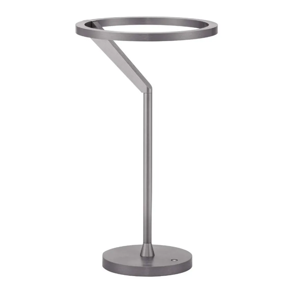 Lampade Da Tavolo-Selezionato da Mazzolaluce Lampada da tavolo nichel design moderna circolare